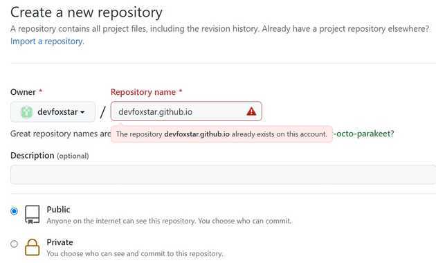 Create a new repository