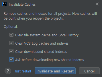 Invalidate Caches